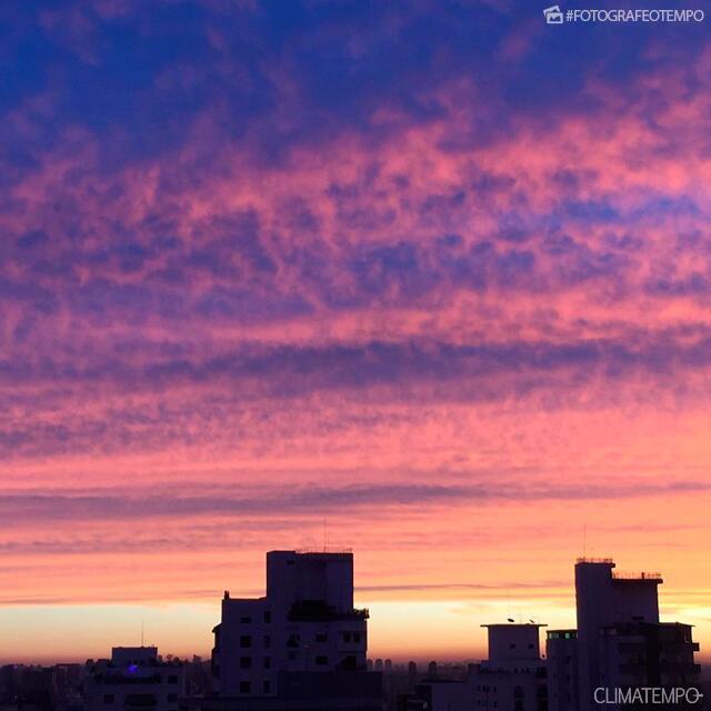 Céu maravilhoso em São Paulo