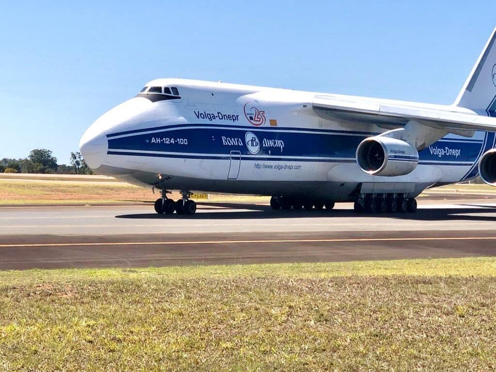 Antonov pousa no Aeroporto de Viracopos pela segunda vez neste ano 