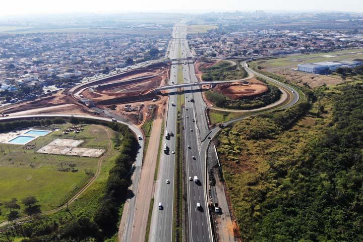 Rota das Bandeiras faz interdição noturna para reparo no pavimento da D. Pedro I (SP-065), em Campinas, nesta segunda (10)