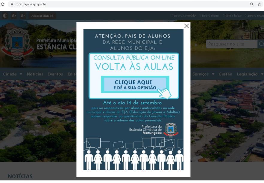 Prefeitura de Morungaba realiza consulta pública sobre volta às aulas