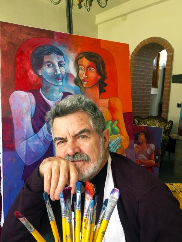 Artista radicado em Vinhedo, Adelio Sarro celebra 50 anos com exposição e livros