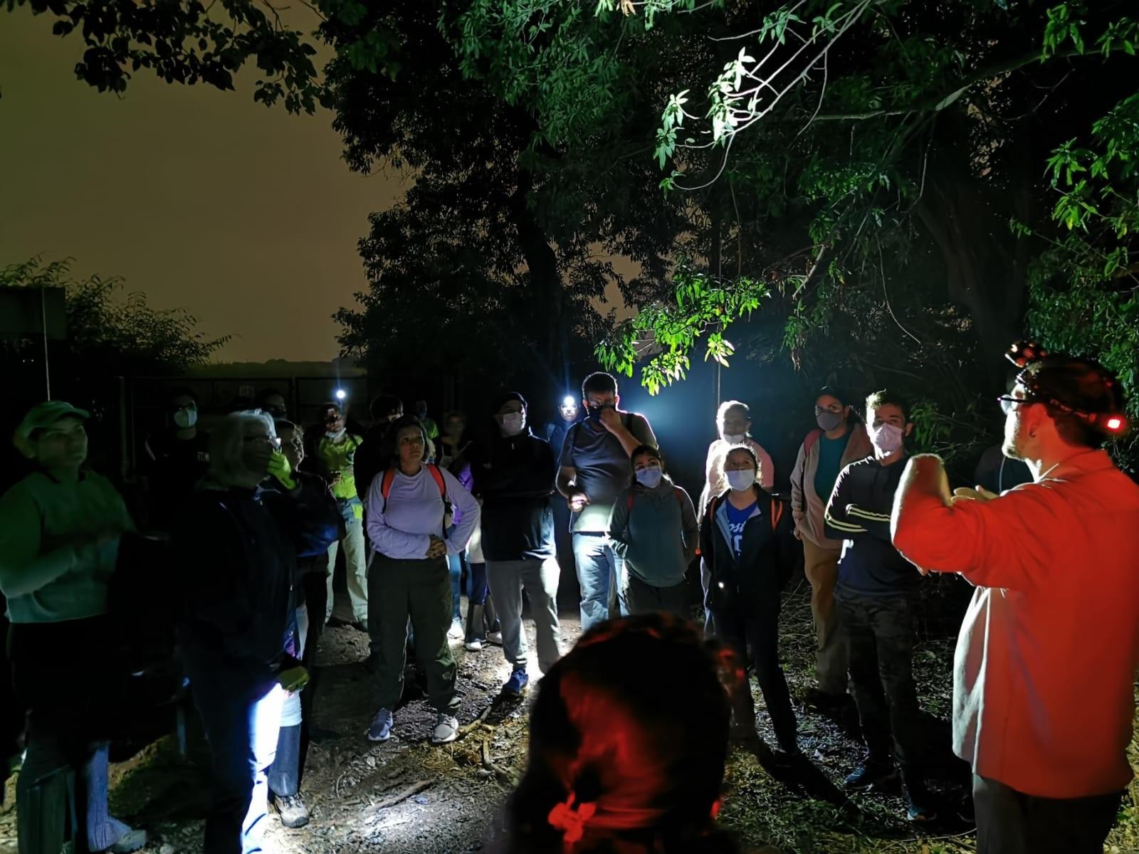 Visitantes conhecem novos sons em Caminhada Noturna na Mata