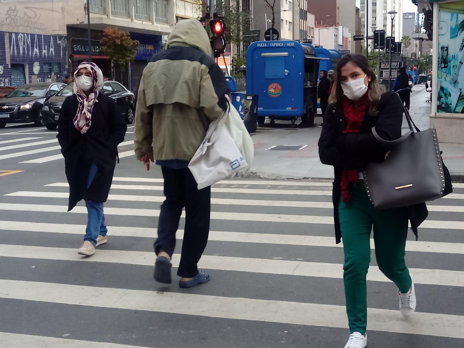 Frente fria faz sensação térmica chegar a 8ºC na região