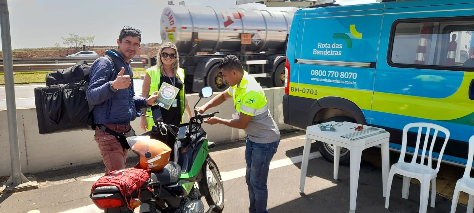 Rota das Bandeiras promove ações de conscientização durante a Semana Nacional do Trânsito