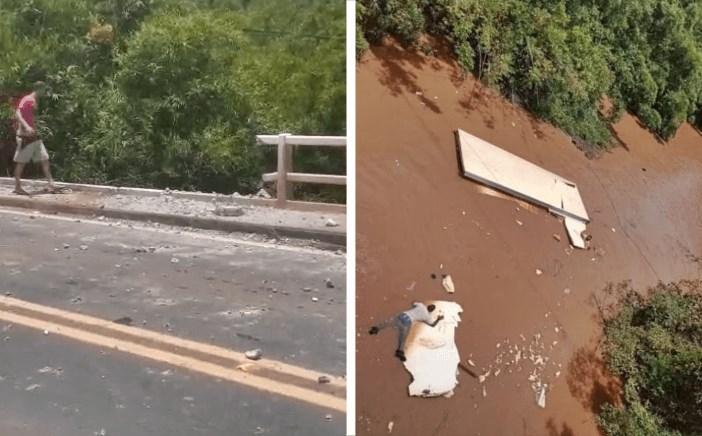 Caminhão com três ocupantes cai no Rio Atibaia na Itatiba-Bragança