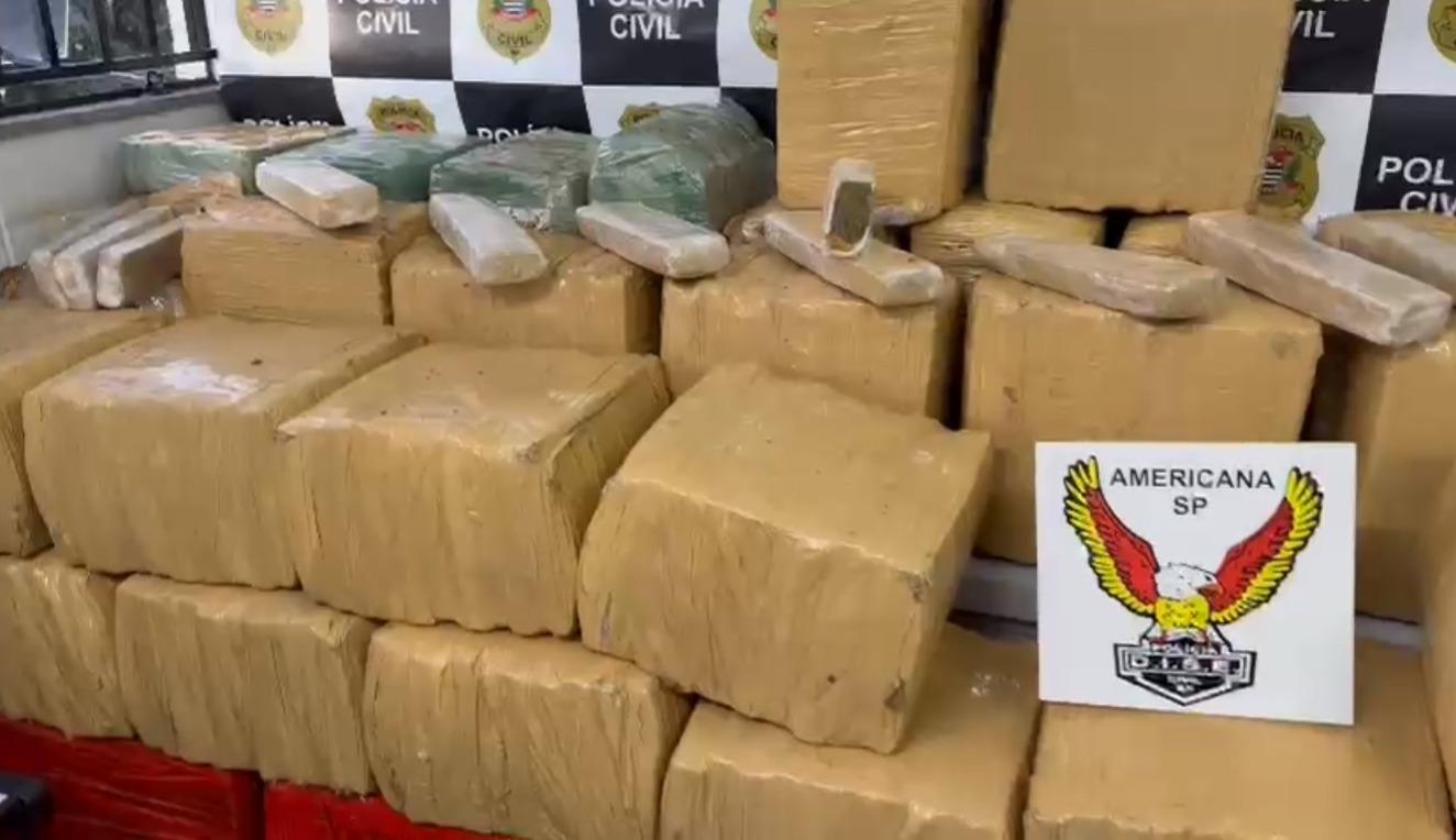 Polícia de Americana apreende mais de uma tonelada de maconha