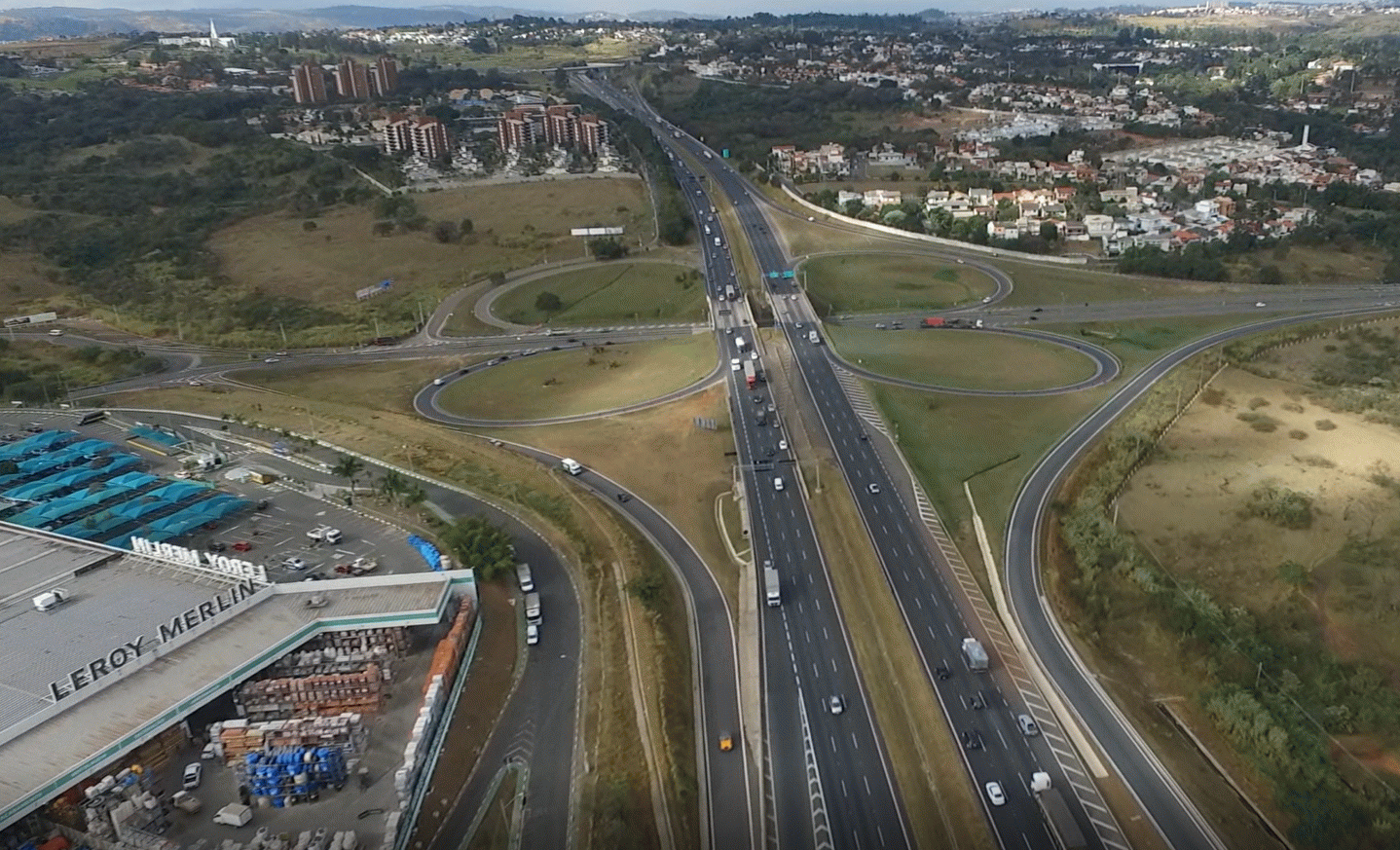 Rota das Bandeiras realiza obras no Trevo da Leroy Merlin, em Campinas, neste sábado (27/5)