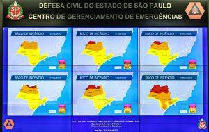 Defesa Civil usa satélites e mapa em tempo real para prevenir incêndios