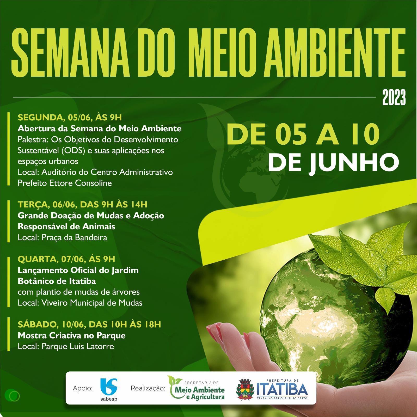Palestra No Centro Administrativo Dará Início à Semana Do Meio Ambiente Jornal De Itatiba