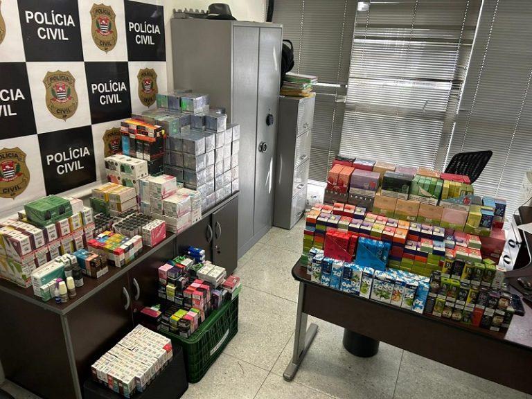 Polícia Civil prende homem com mais de 9 mil cigarros eletrônicos em Americana