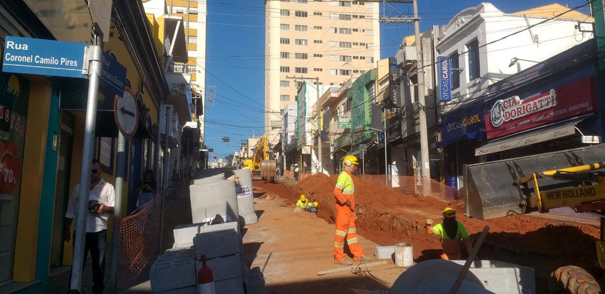 Programa Avança Itatiba dá continuidade às obras no Centro