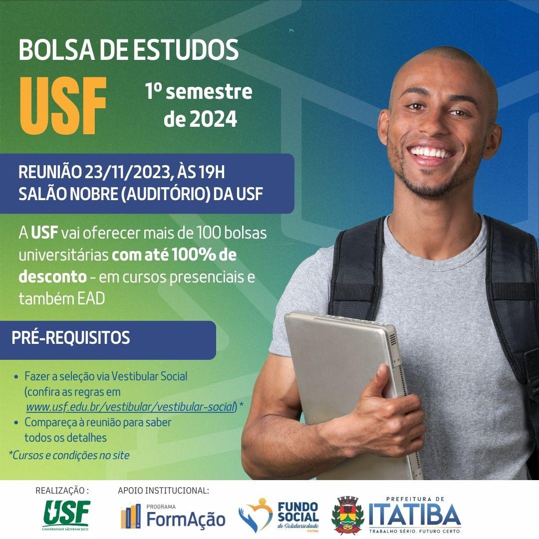 Interessados no Vestibular Social da USF têm reunião nesta quinta no salão nobre da universidade