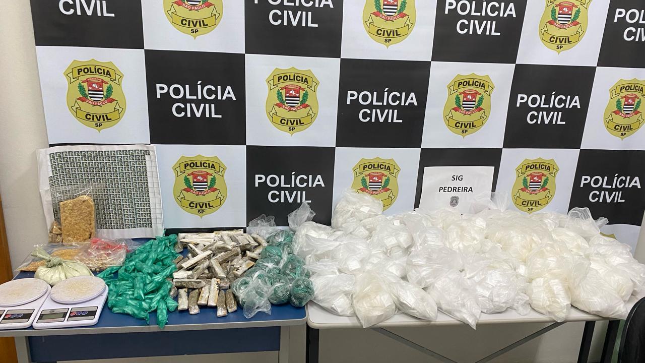 Polícia de Pedreira apreende droga que seria comercializada no Carnaval