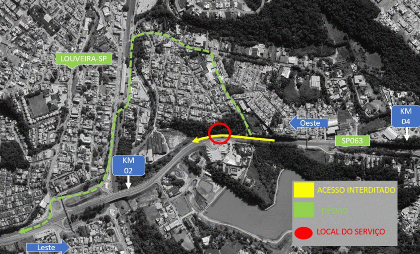 Rota das Bandeiras interdita trecho da rodovia Romildo Prado para obras na noite desta quinta-feira (8/2) 