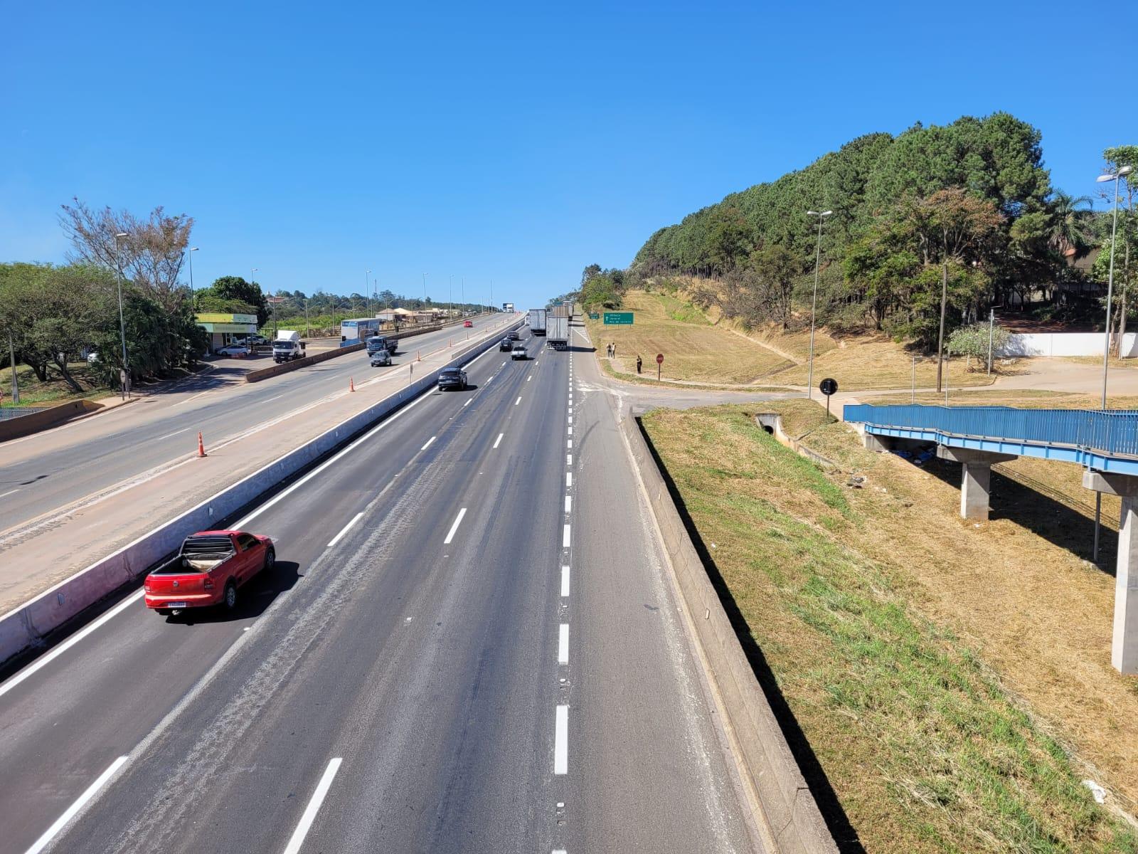 Rota das Bandeiras libera tráfego em 6km de faixas adicionais na D. Pedro I, em Atibaia