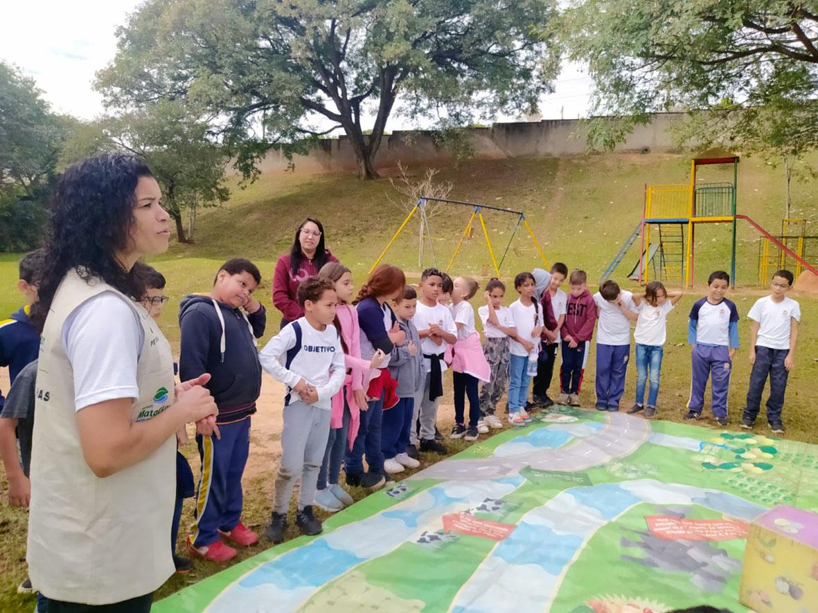 De Olho nos Rios proporciona dia de atividades de educação ambiental em escola de Itatiba