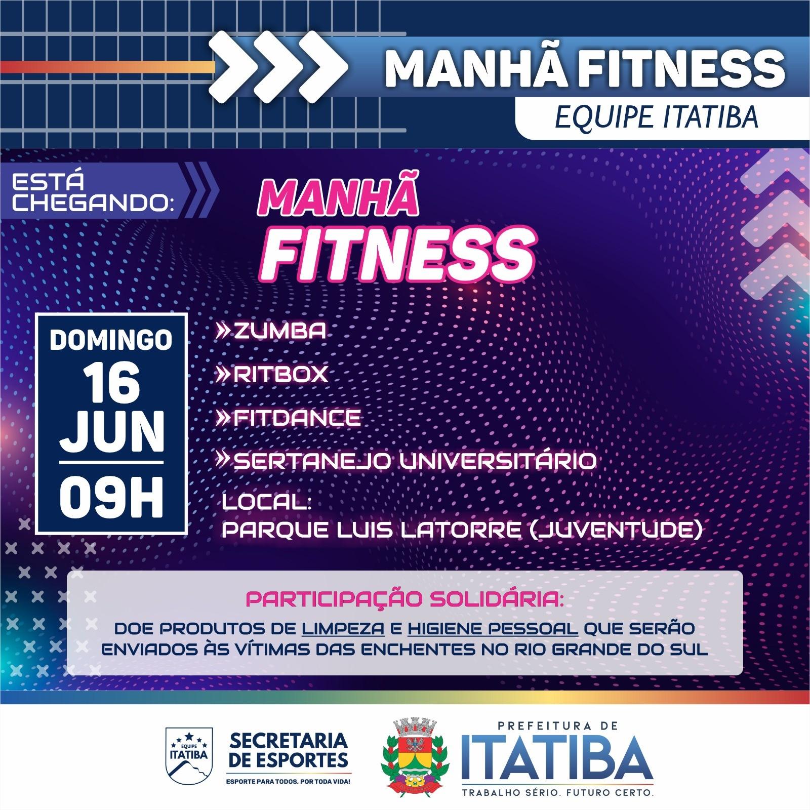 Secretaria de Esportes promove Manhã Fitness no Parque Luís Latorre
