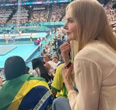 Atriz Nicole Kidman vira 'amuleto' do Brasil na Olimpíada de Paris-2024