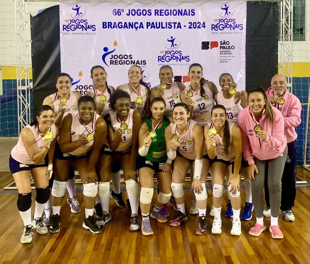 Vôlei Feminino fecha participação de Itatiba com medalha de ouro