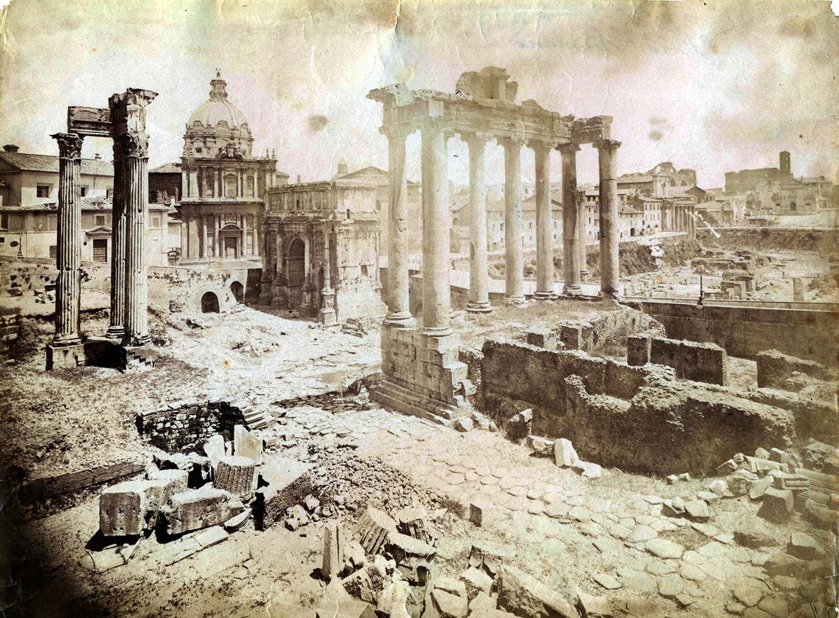 A coleção de fotos albuminadas de Roma no século XIX