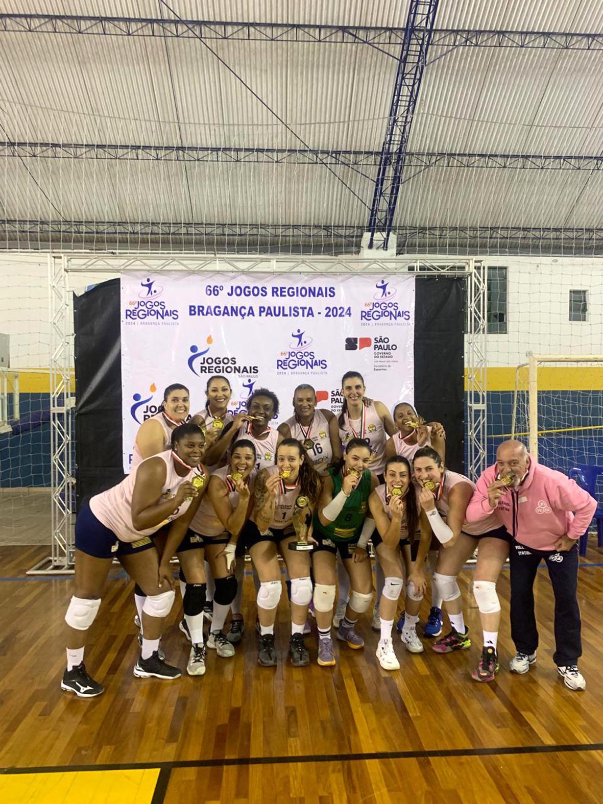 Seleção de Voleibol Feminino conquista sua 15ª medalha de ouro em Jogos Regionais