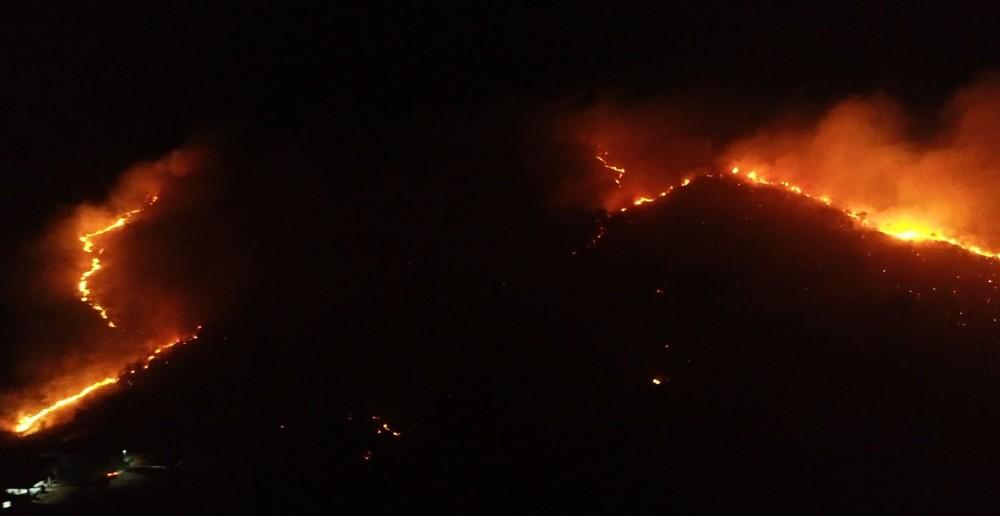 300 hectares já foram queimados na Serra dos Cocais