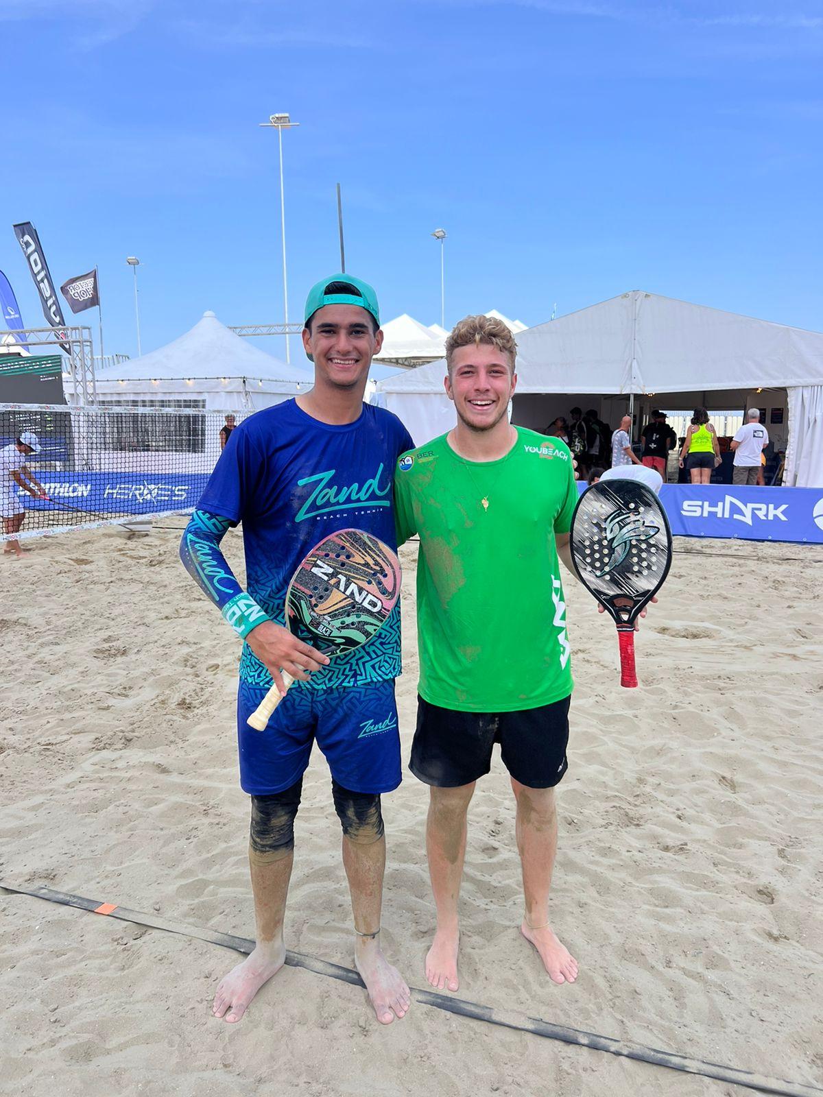 Atletas do CT Lucas Sousa avançam às oitavas do Campeonato Mundial de Beach Tennis na Itália