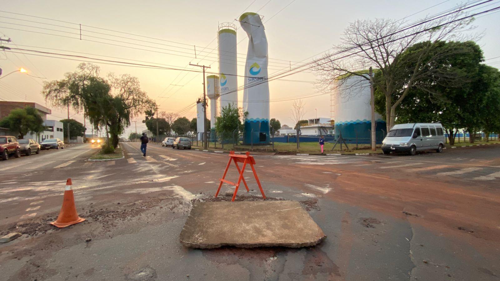 Caixa d’água do Saean explode durante a madrugada em Artur Nogueira