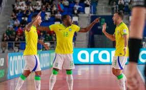 Futsal: Brasil fecha 1ª fase da Copa do Mundo com aproveitamento 100%