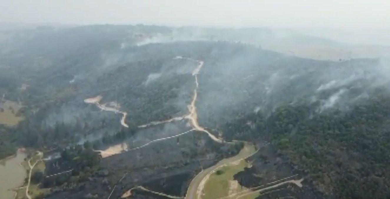 Queda na temperatura e força tarefa diminuem focos de incêndio na Serra dos Cocais em Valinhos