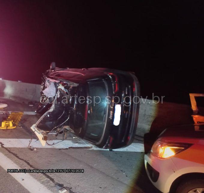 Vaca na pista provoca acidente com uma morte na Dom Pedro