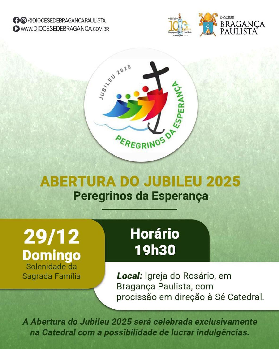 Diocese inicia celebração do Jubileu de 2025