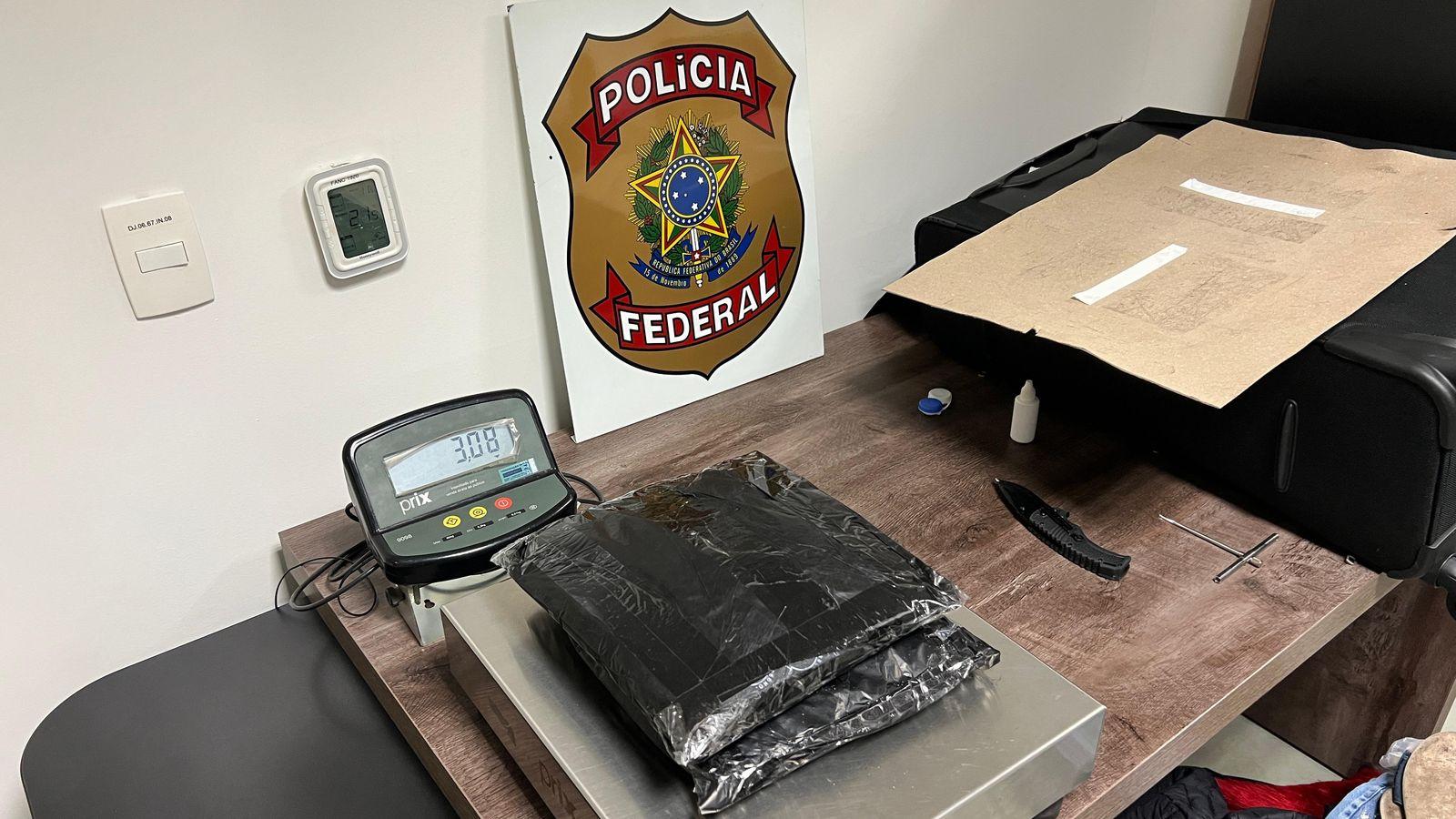 Polícia Federal prende mulher que tentava embarcar com 3kg de cocaína em Viracopos